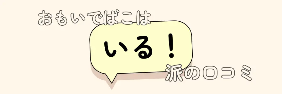 おもいでばこ いらない